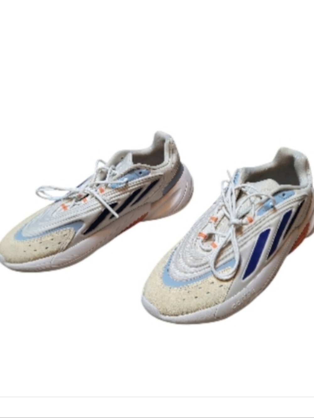 Adidas Men's Ozelia White Semi Lucid Blue Sneakers ID9764 - Size 9.5